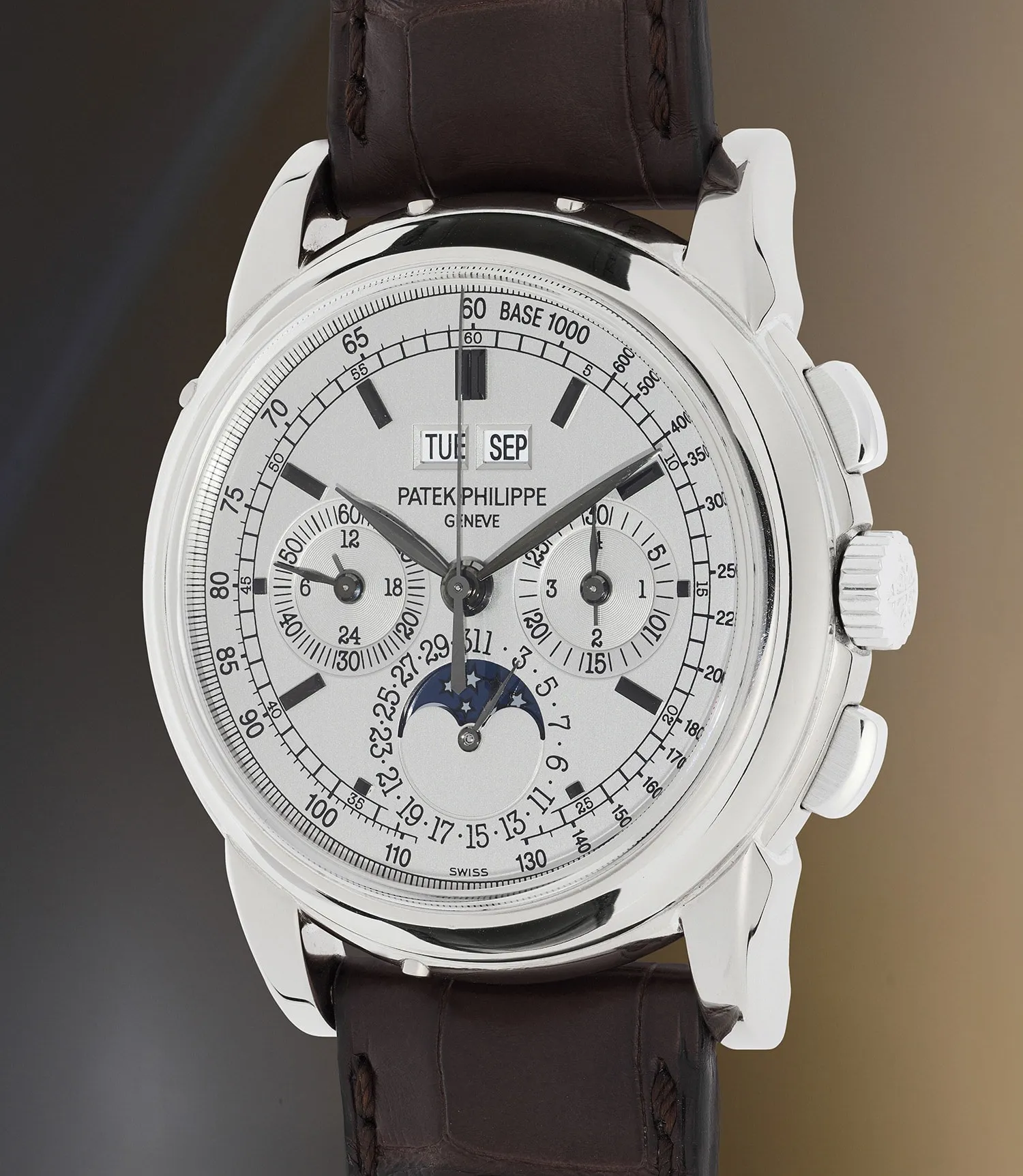 Patek Philippe Perpetual Calendar Chronograph 5970G-001 40mm White gold Silver