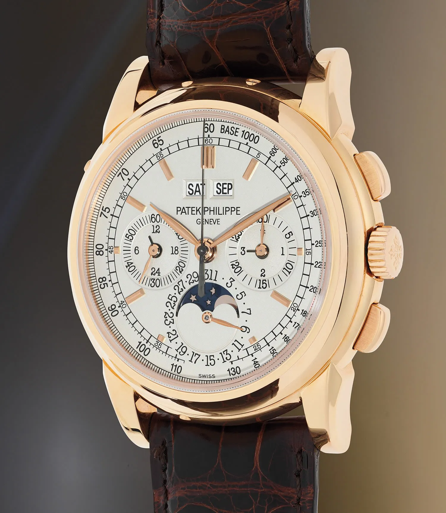 Patek Philippe Perpetual Calendar Chronograph 5970R-001 40mm Rose gold Silver