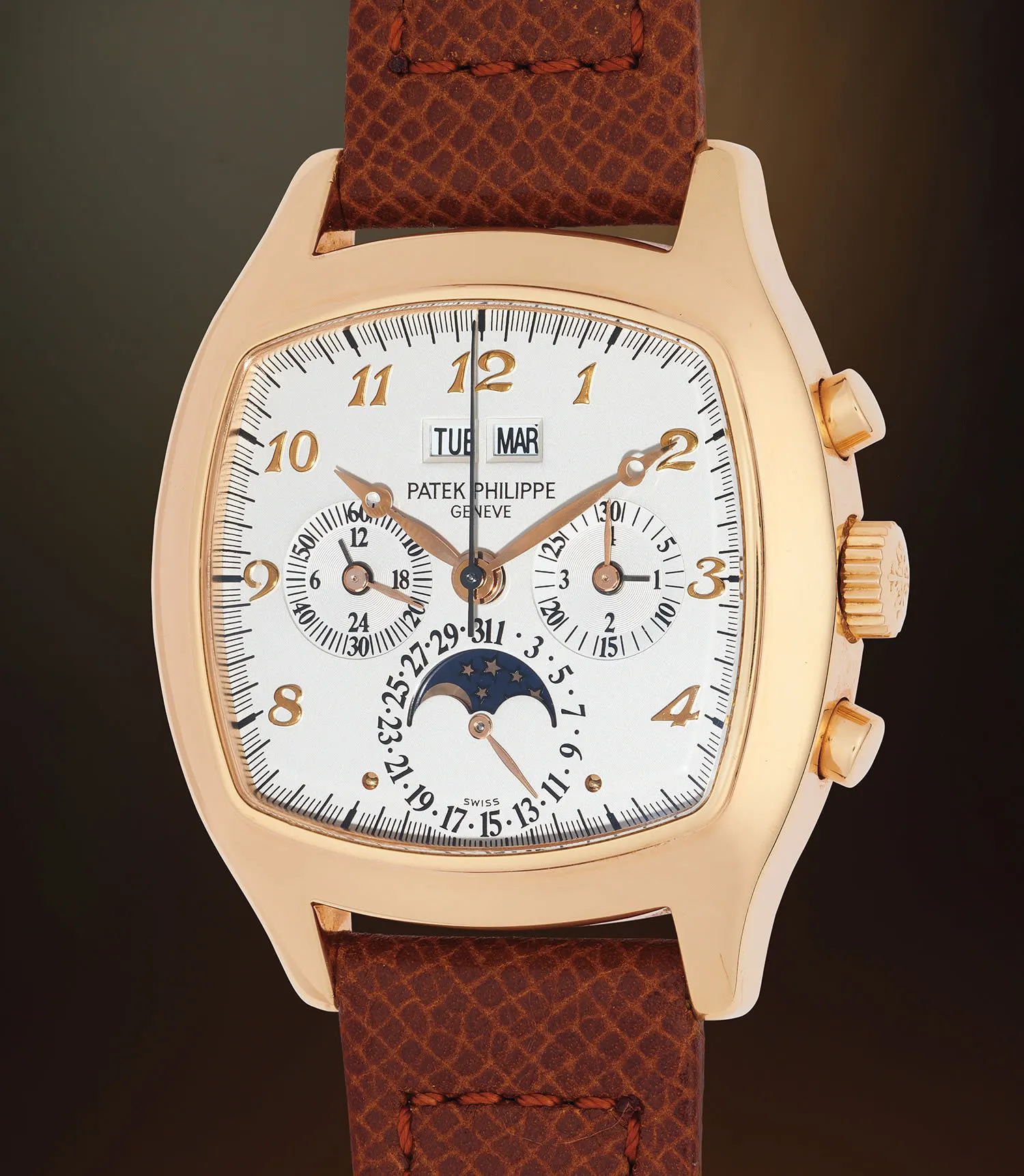 Patek Philippe Perpetual Calendar Chronograph 5020R 37mm Rose gold White