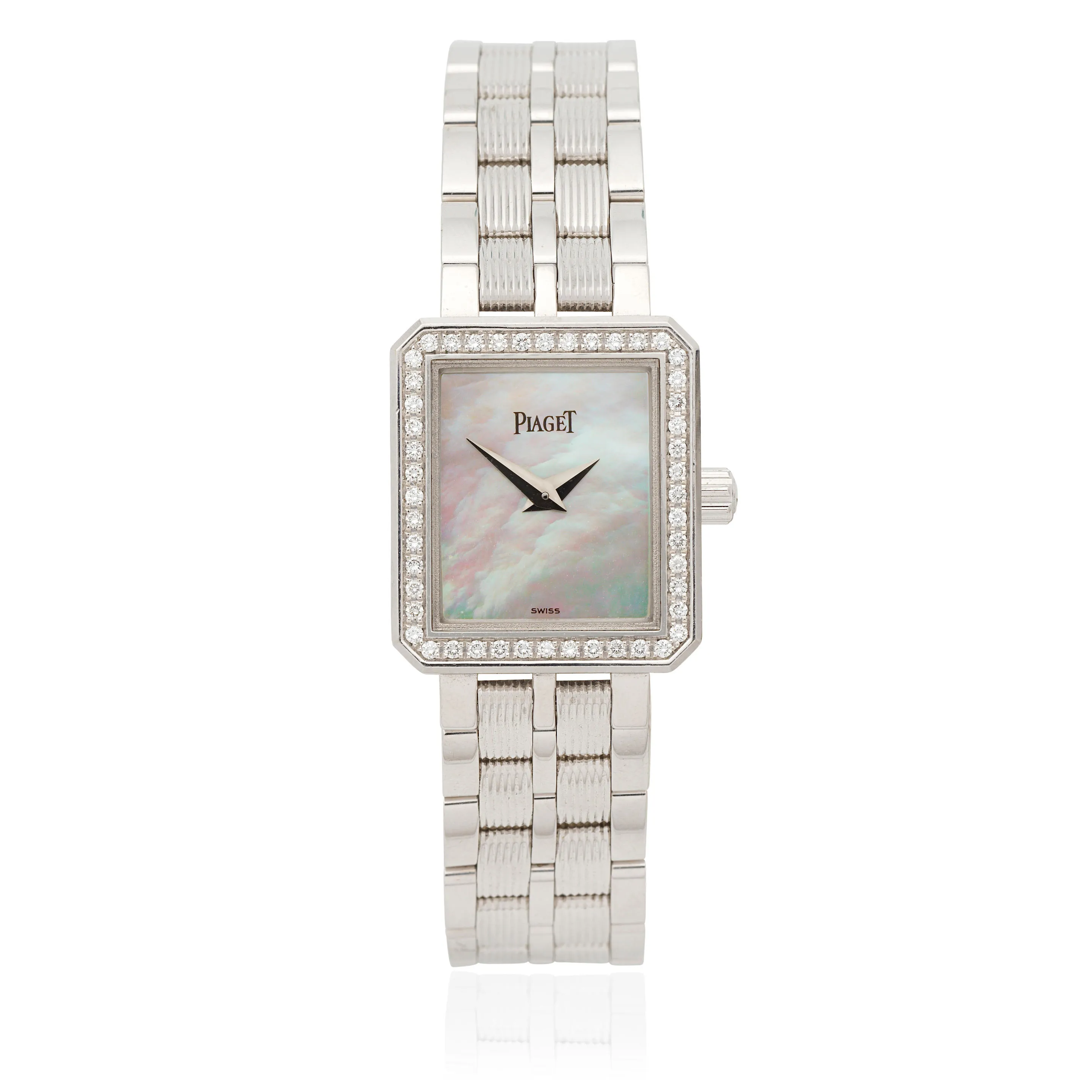 Piaget Protocole 5355 M601D 20mm White gold and Diamond Mother-of-pearl