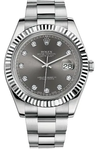 Rolex Datejust II 116334 41mm Stainless steel Diamond