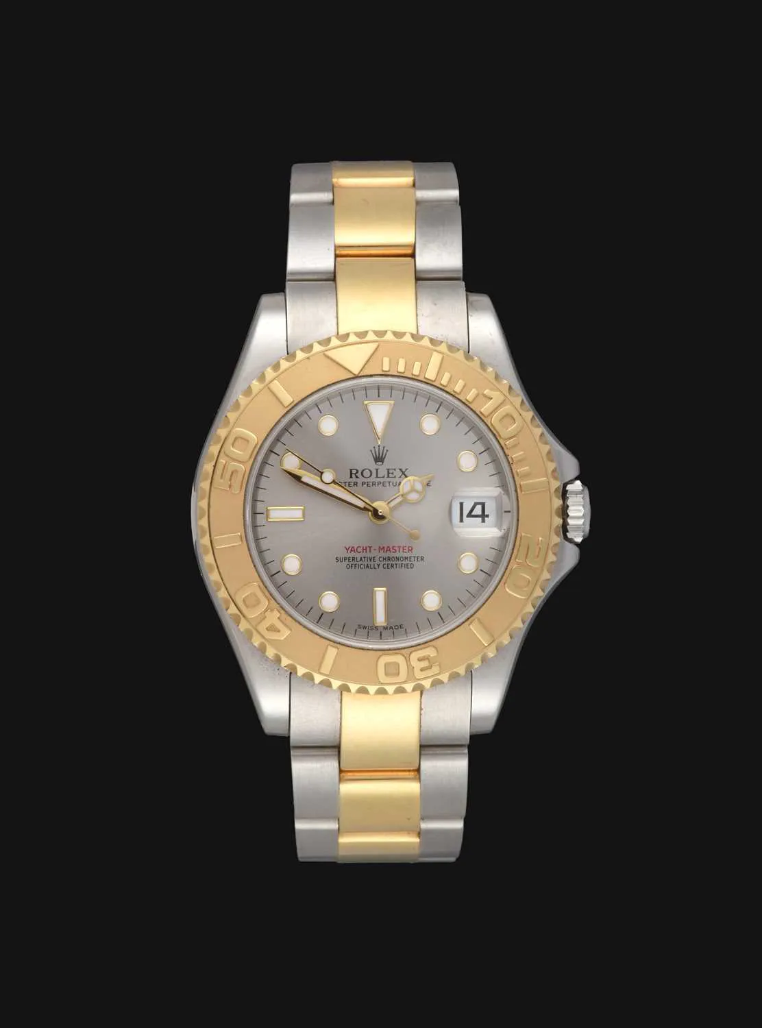 Rolex Yacht-Master 168623 35mm Yellow gold and Stainless steel Silver