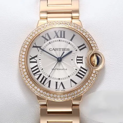 Cartier Ballon Bleu WE9005Z3 36mm Rose gold Silver