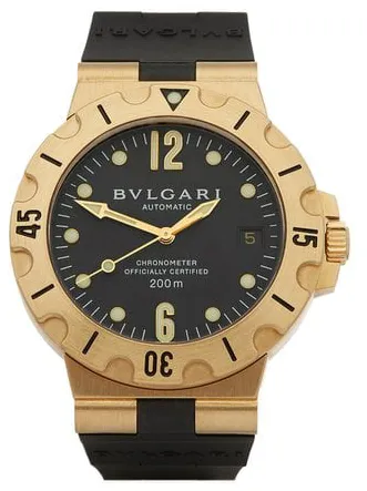 Bulgari Diagono SD 38 G 38mm Yellow gold and 18k yellow gold