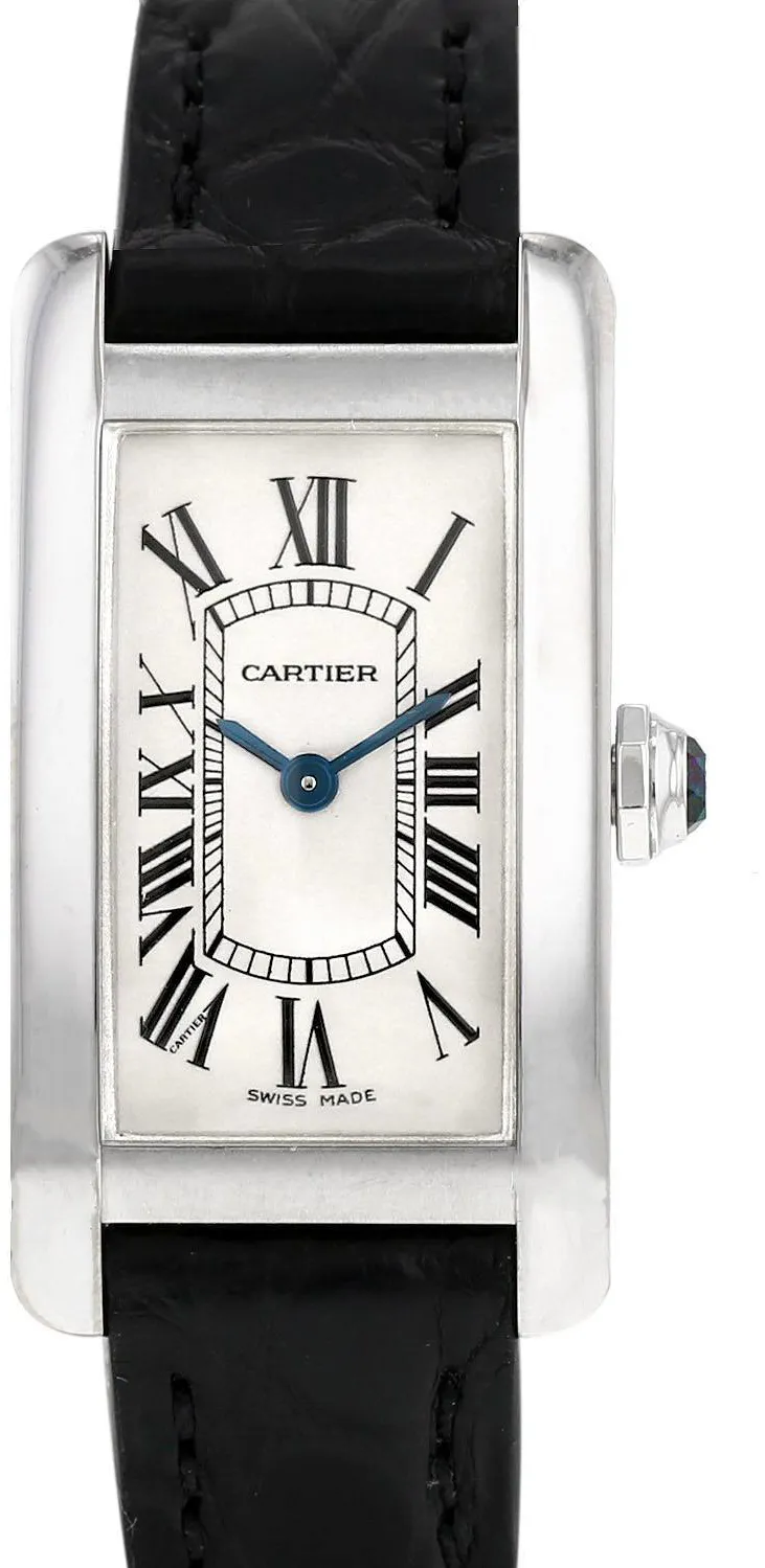 Cartier Tank 2482 19mm White gold Cream