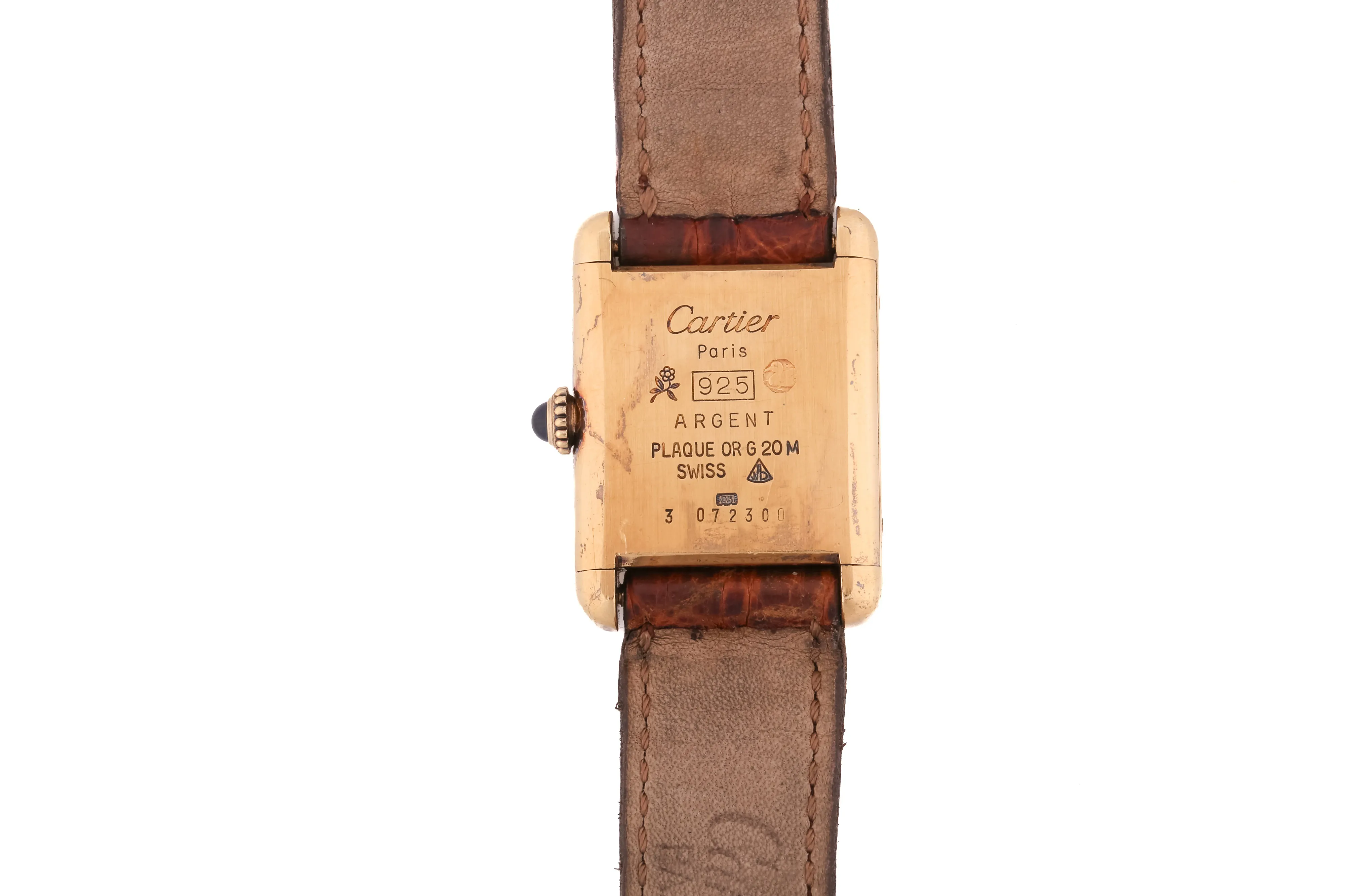 Cartier Vermeil 3 072300 21mm Gilt metal Cream 3