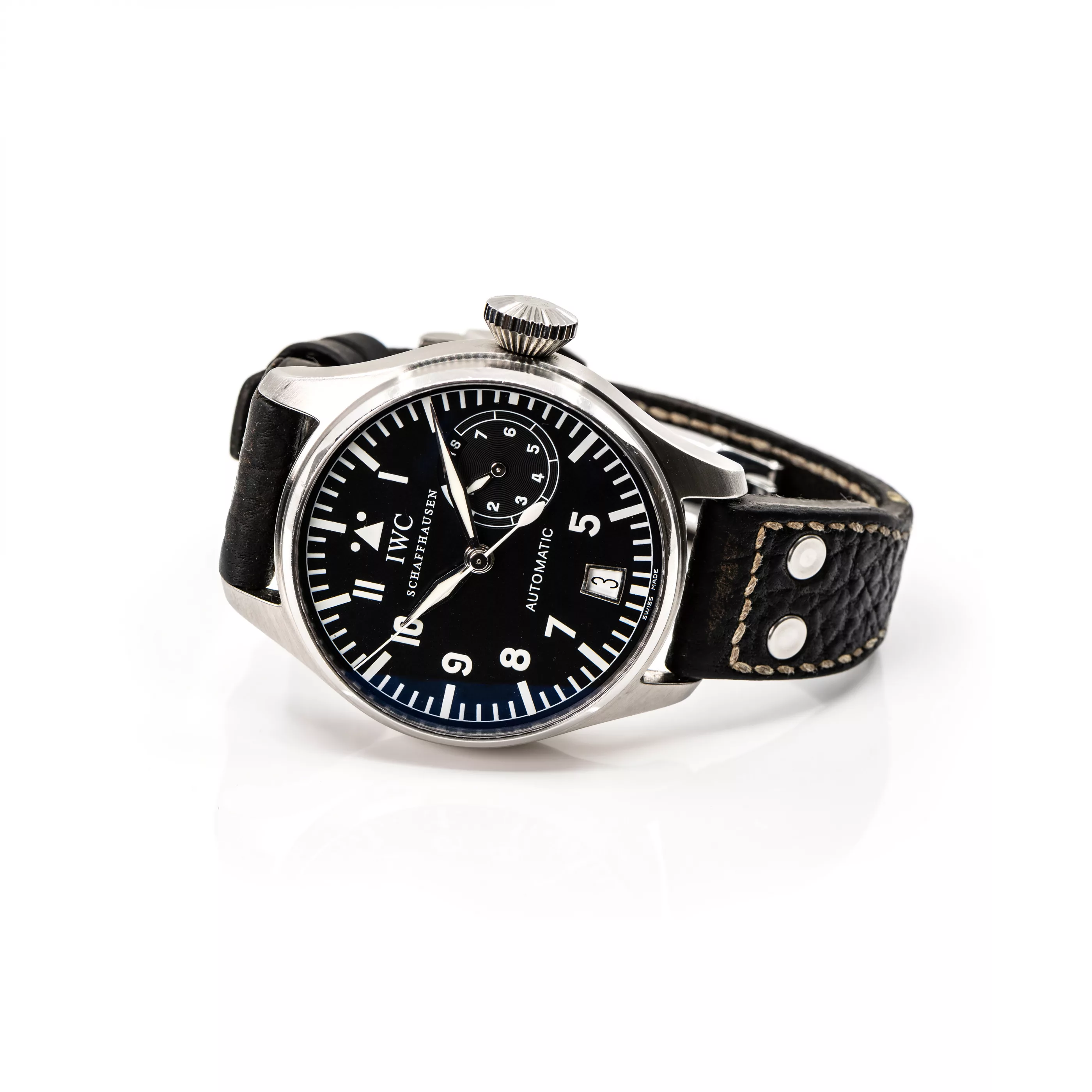 IWC Big Pilot 46mm Stainless steel Black 2