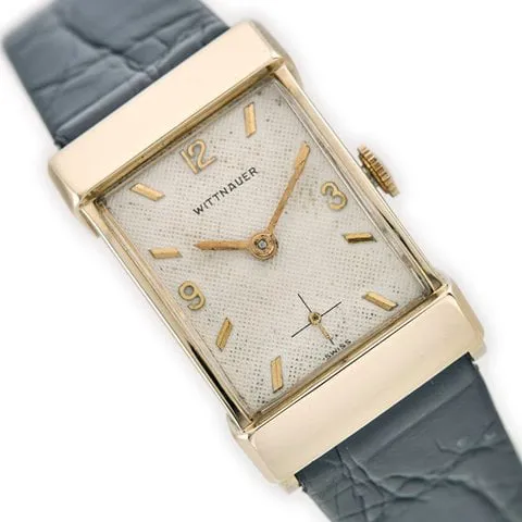 Longines Wittnauer 5172 21mm Yellow gold Champagne