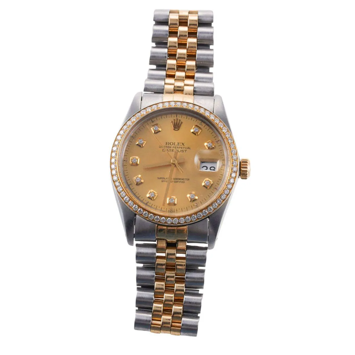 Rolex Datejust 36 16013 36mm Yellow gold and stainless steel Gold