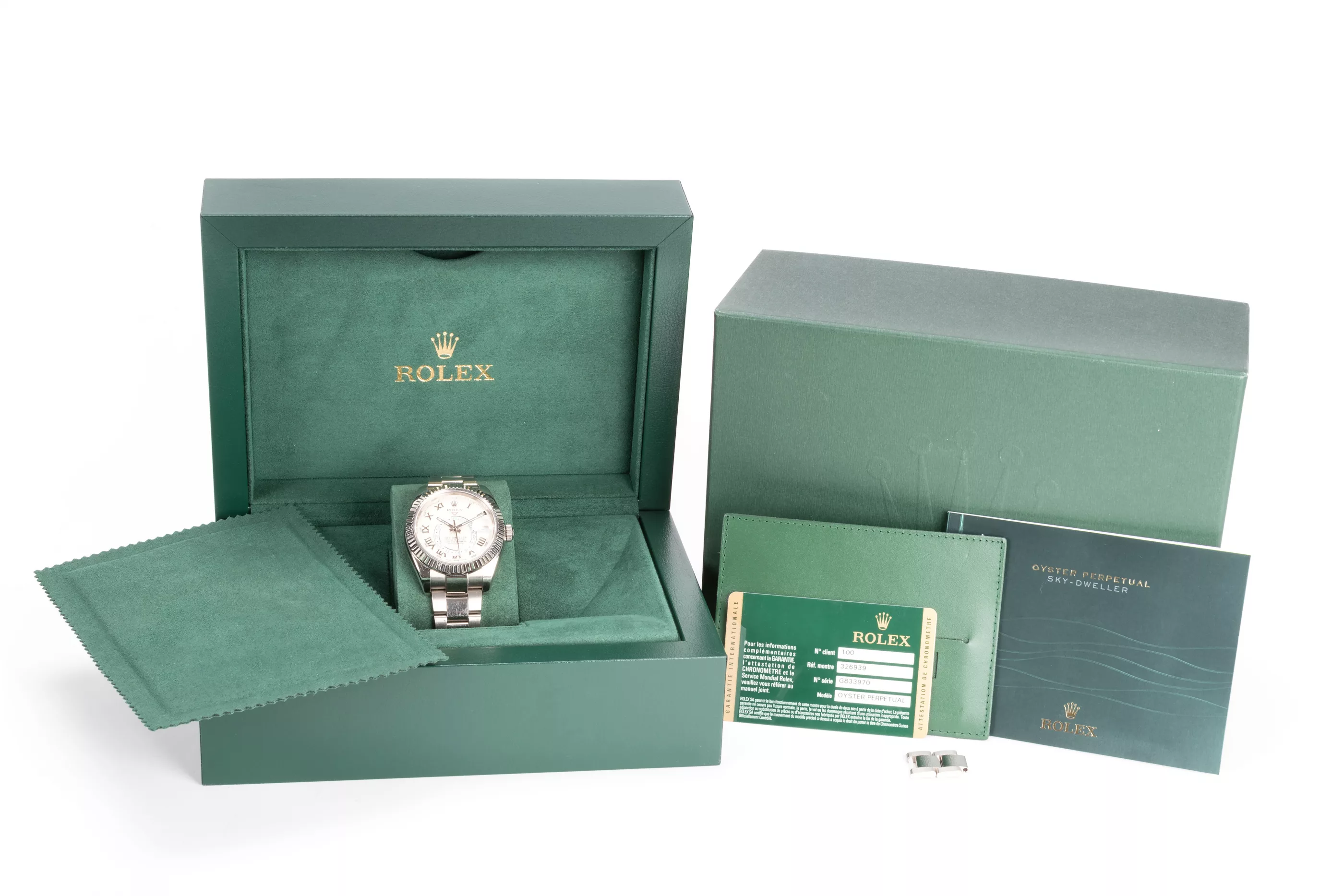 Rolex Sky-Dweller 326939 42mm White gold Cream 2