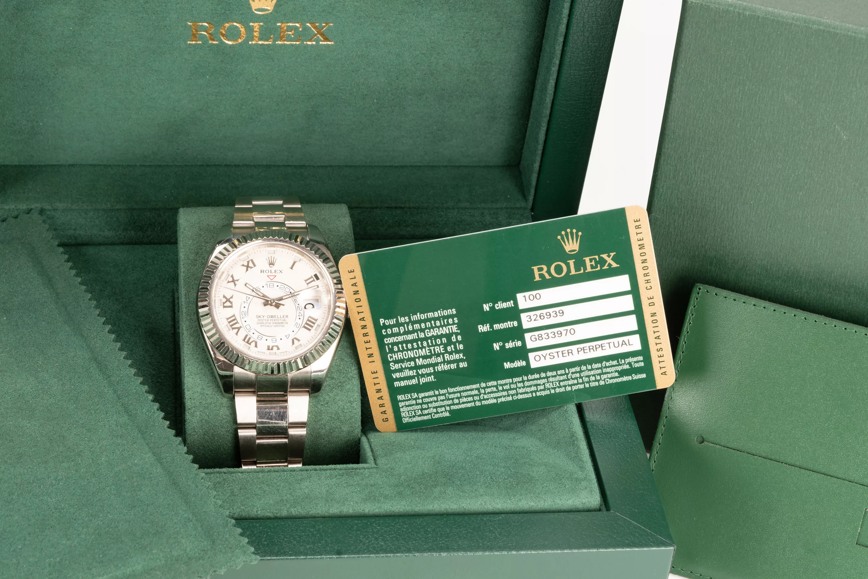 Rolex Sky-Dweller 326939 42mm White gold Cream 5