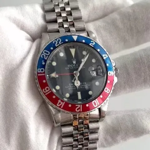 Rolex GMT-Master 16750 39mm Stainless steel Black