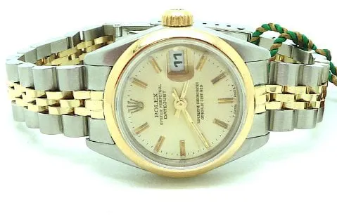 Rolex Lady-Datejust 69163 26mm Gold/steel Champagne