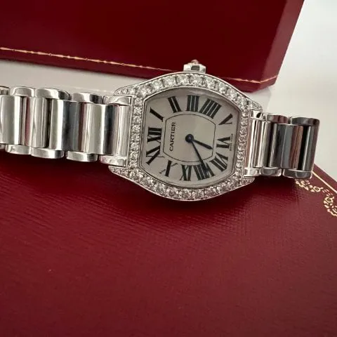 Cartier Tortue WA5072W9 White gold Silver