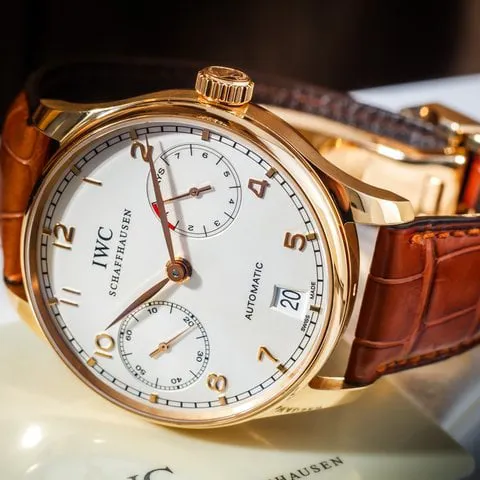 IWC Portugieser IW500101 42mm Rose gold Silver