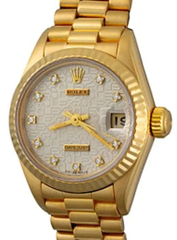 Rolex Lady-Datejust 69178 26mm Yellow gold Silver