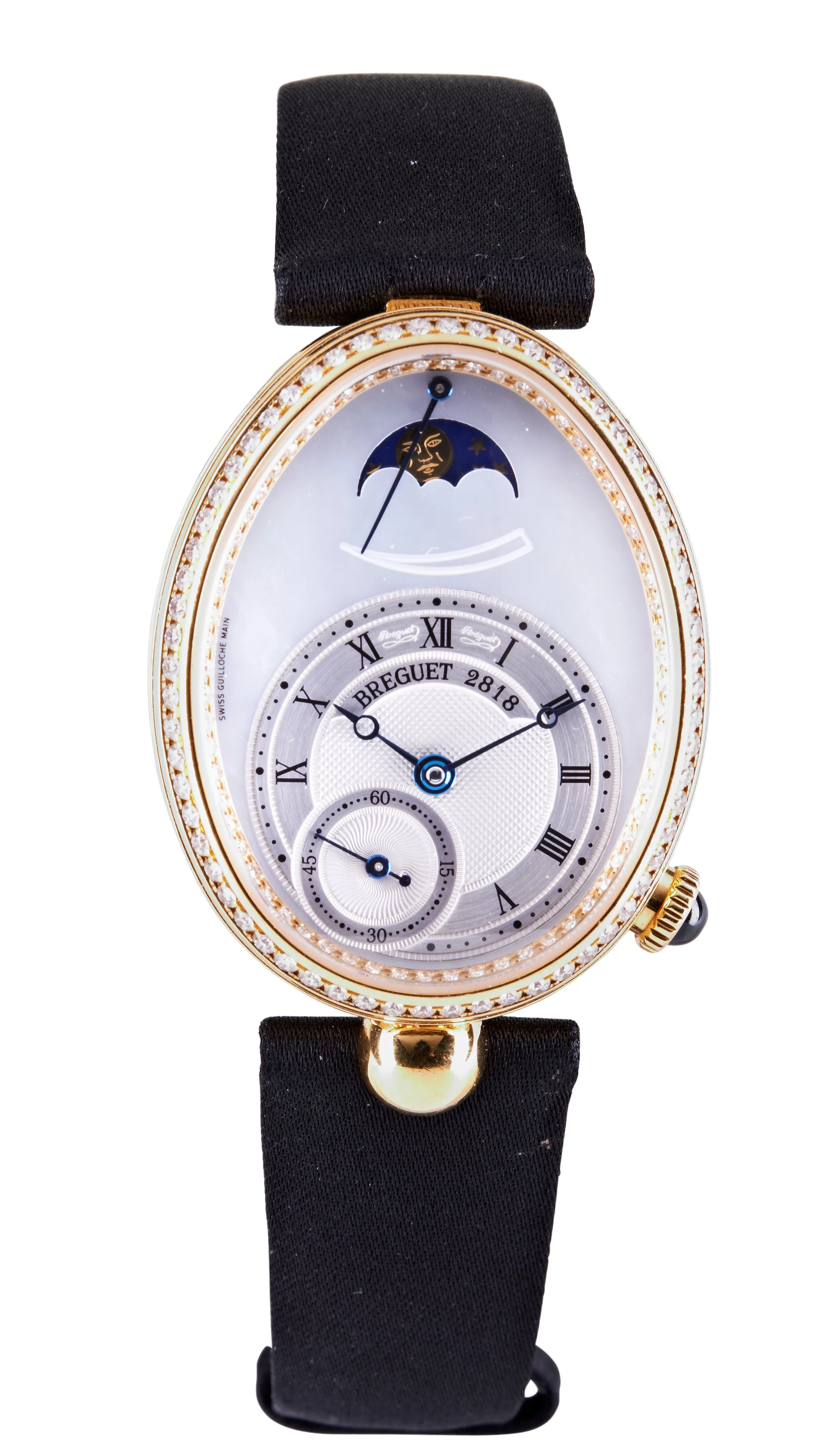 Breguet Reine de Naples 8908 28mm Yellow gold and Diamond Mother-of-pearl