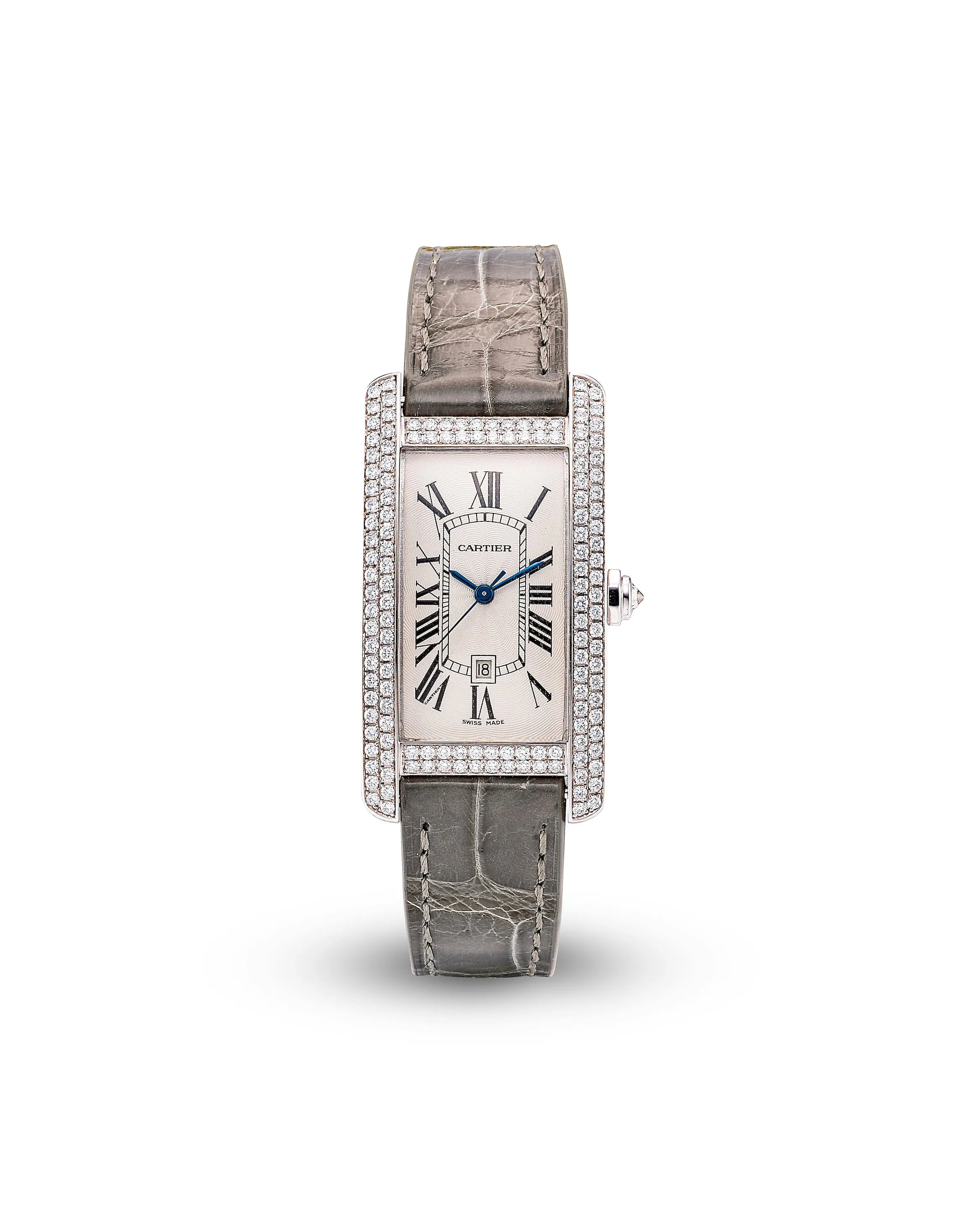 Cartier Tank Américaine 2490 22.5mm White gold Silver