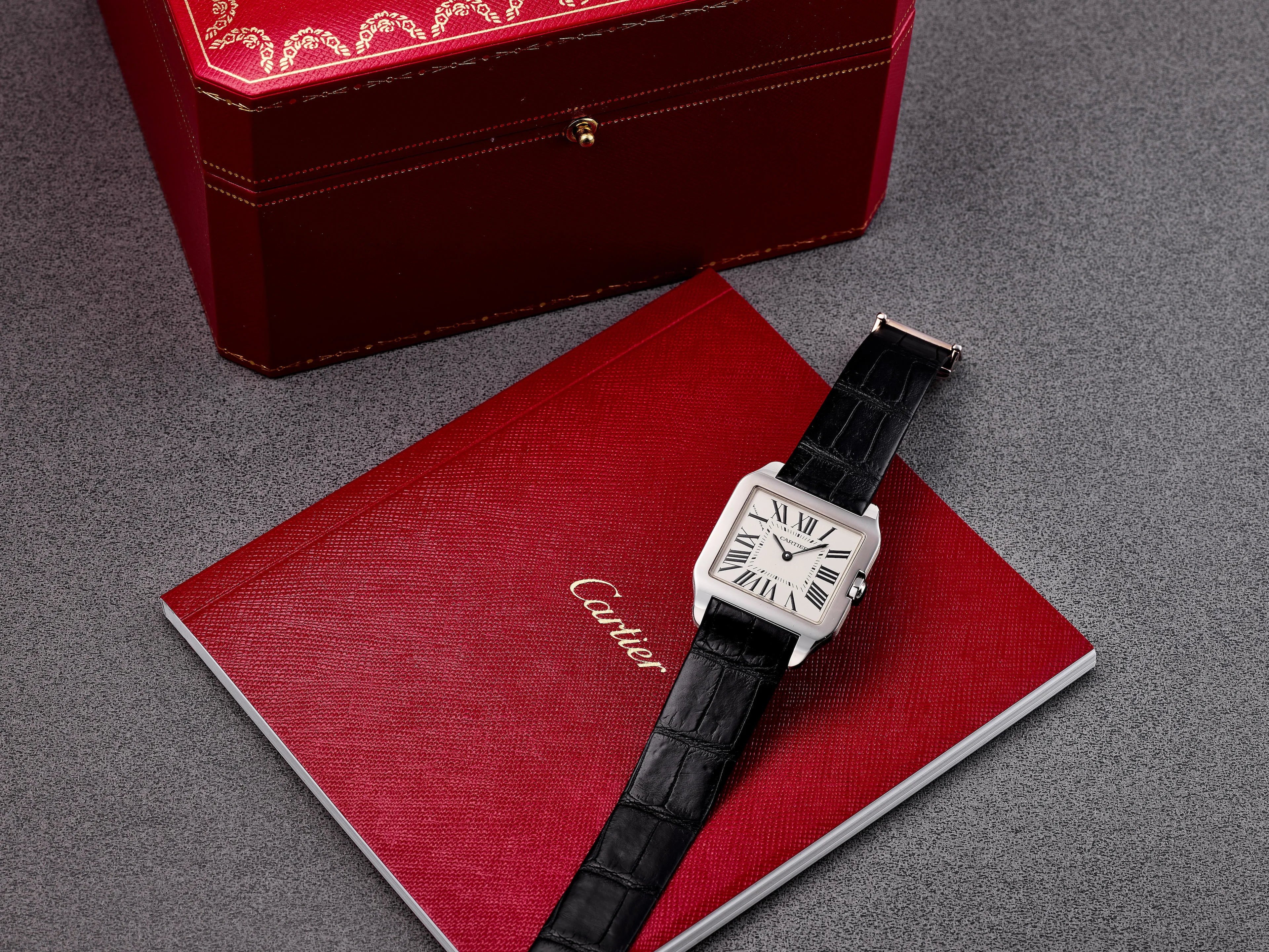 Cartier Santos W2009451 30mm White gold White 4