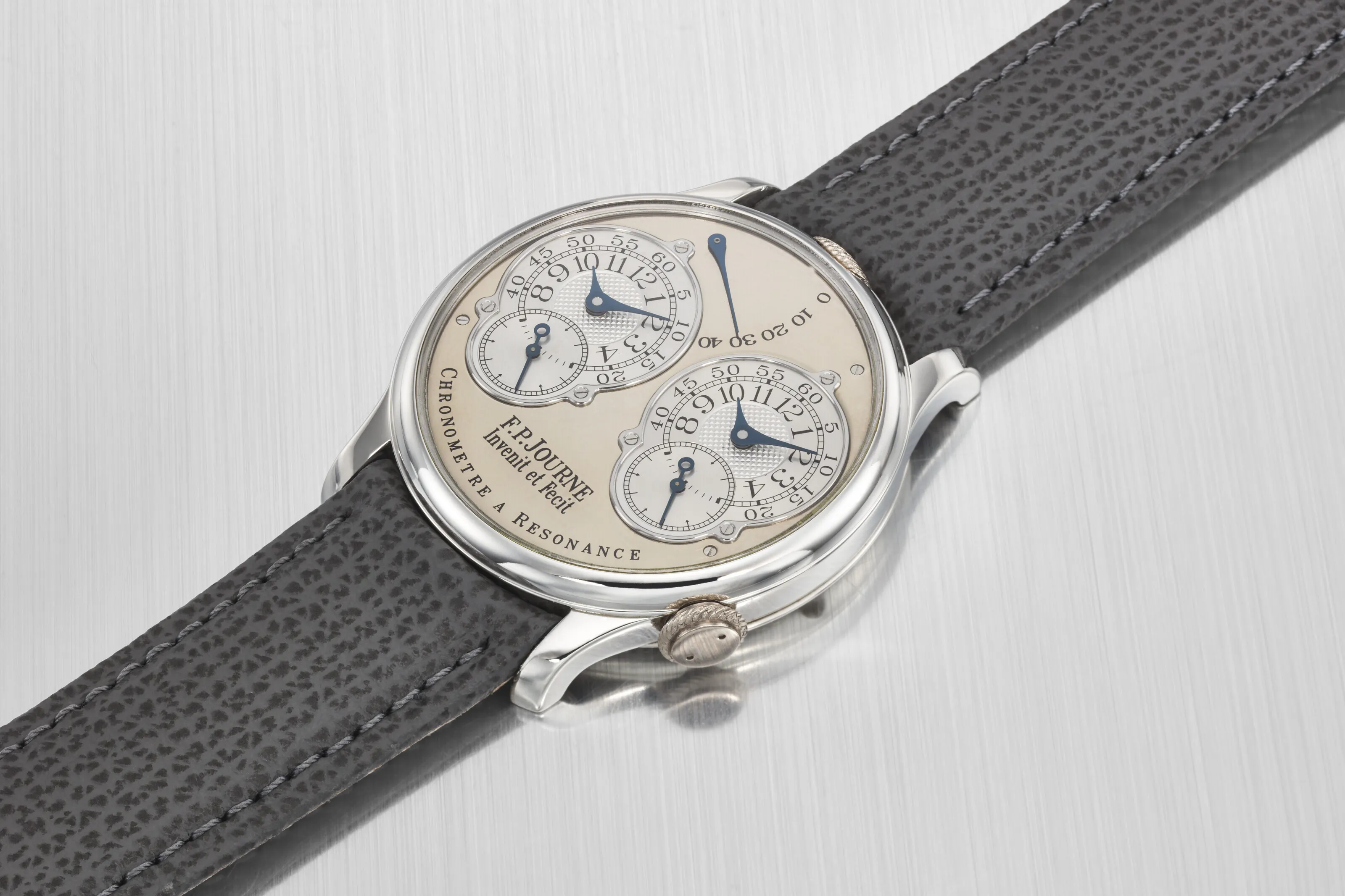 F.P. Journe Chronomètre à Résonance 38mm Platinum Silver 2