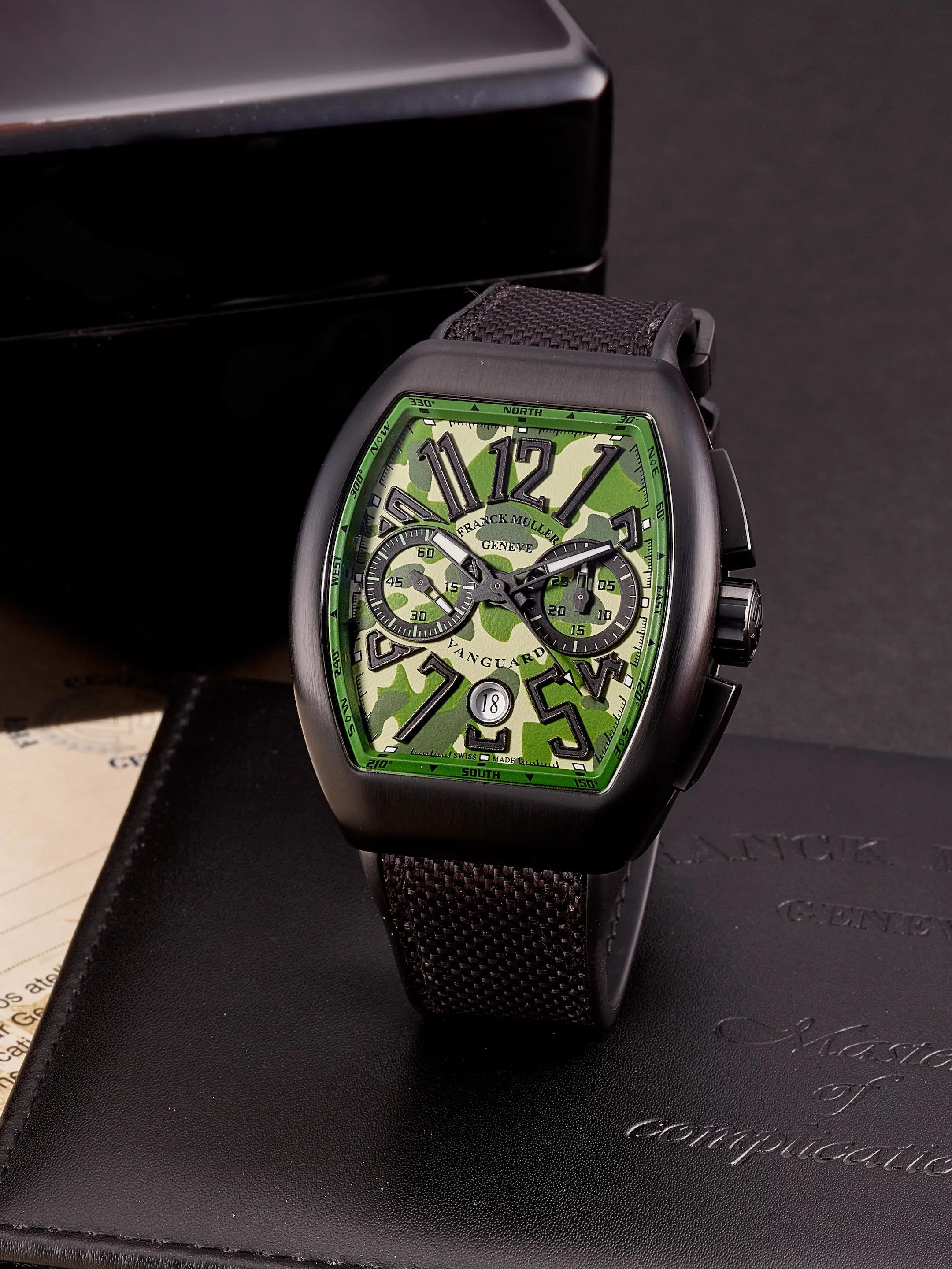 Franck Muller Vanguard V45CCDT 44mm Titanium and PVD Green