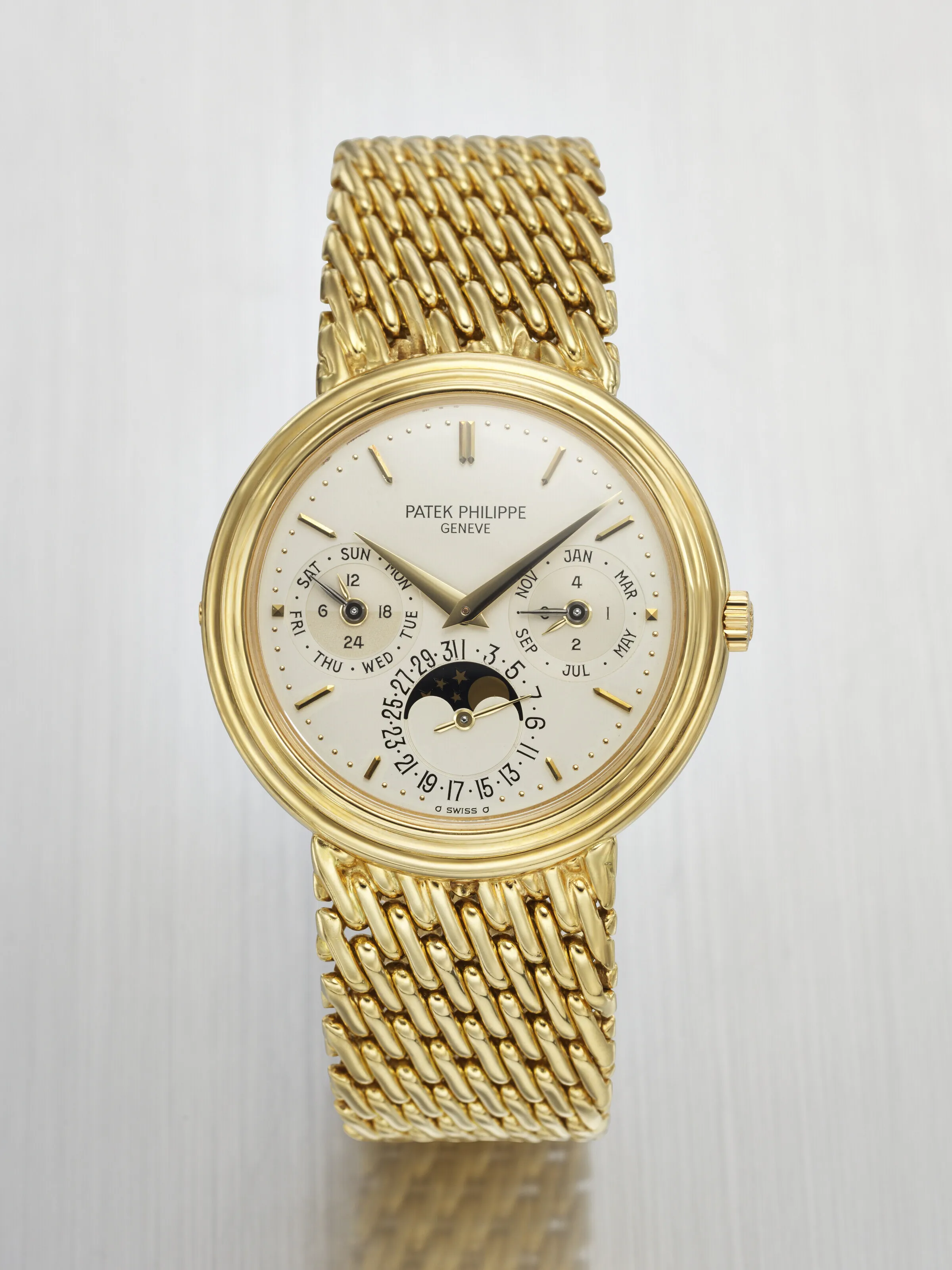 Patek Philippe Perpetual Calendar 3945/1 36mm Yellow gold White