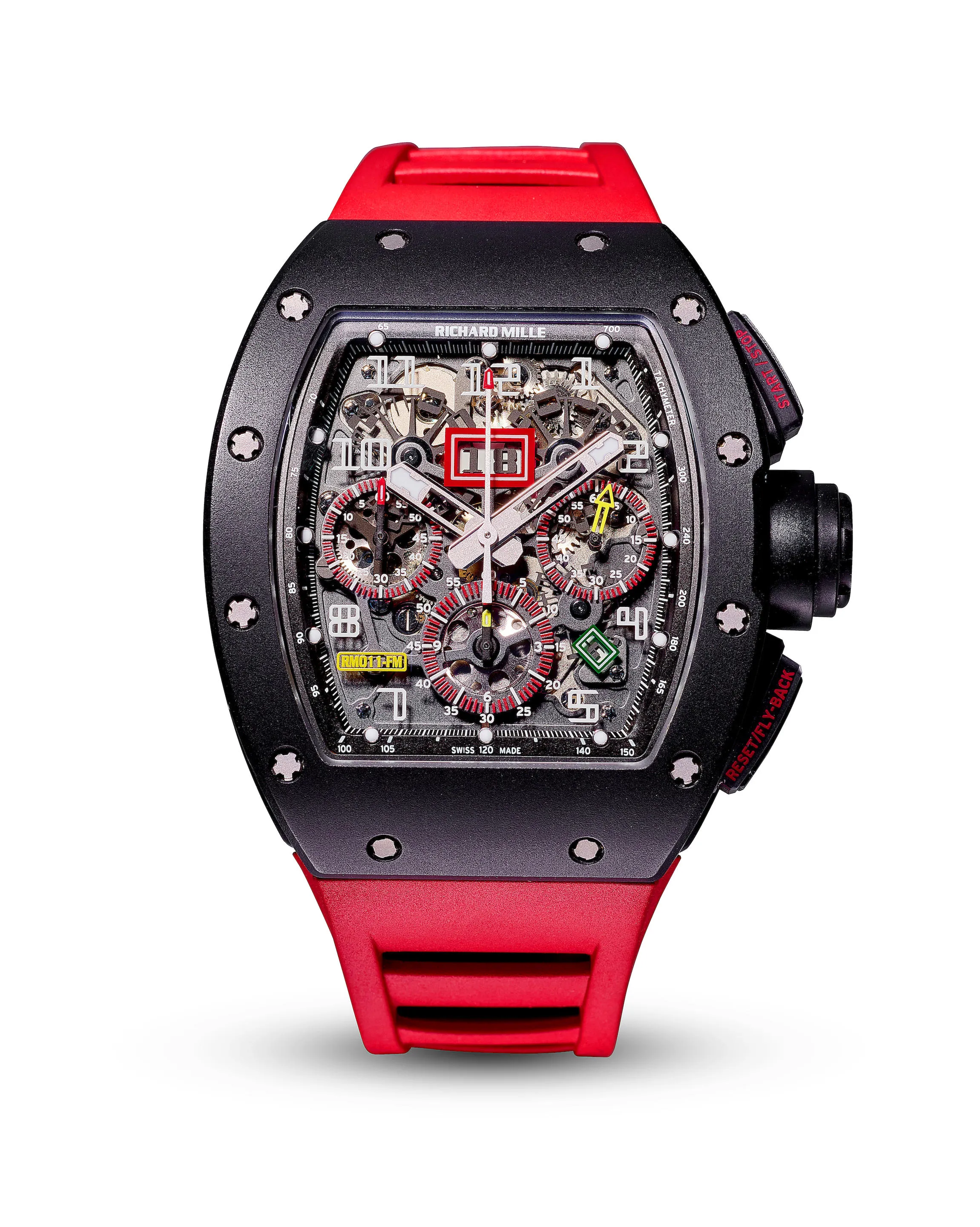 Richard Mille RM011 Felipe Massa RM011 AM CA 42mm Carbon fiber Skeletonized 1