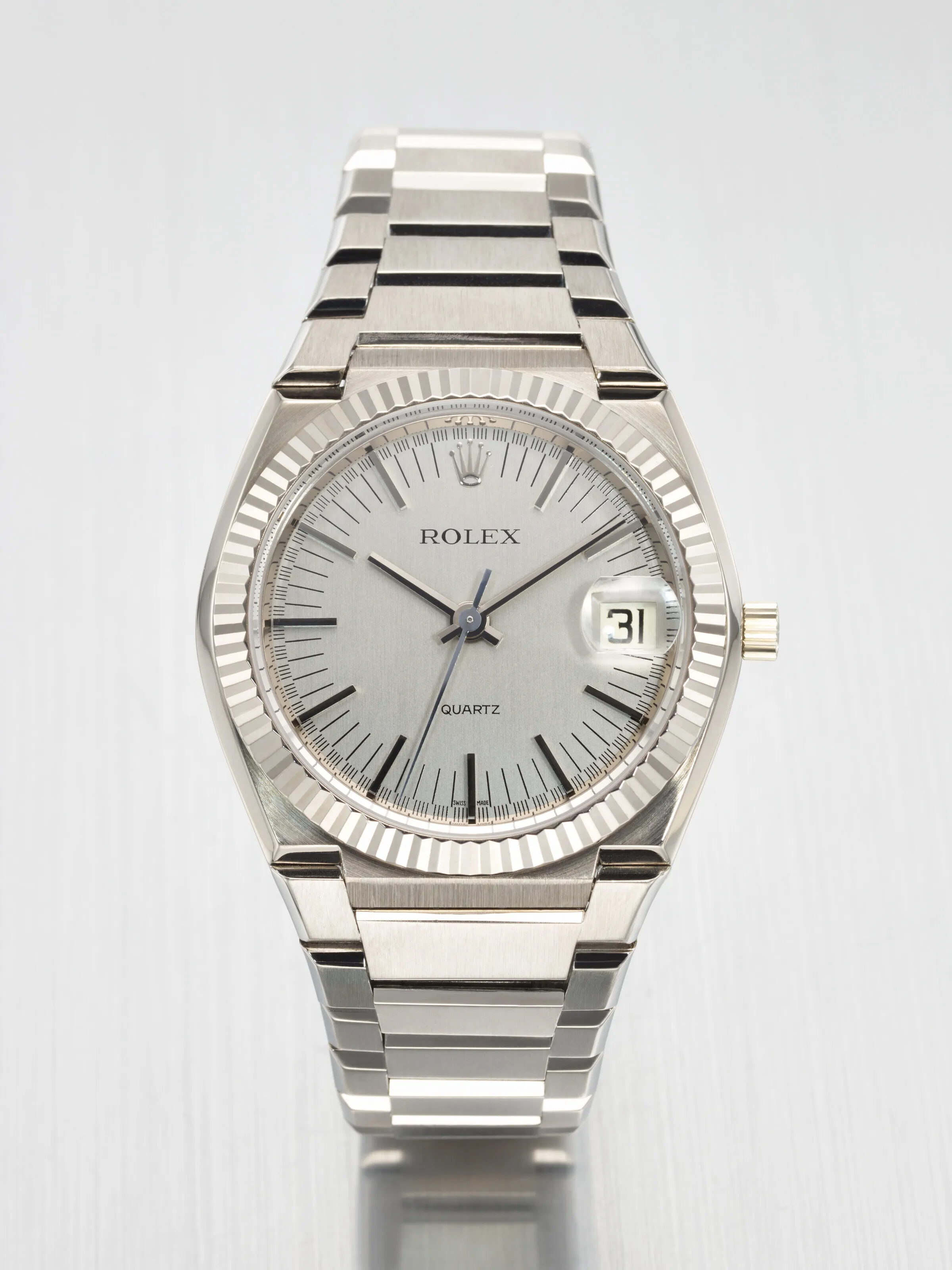 Rolex 5100 39mm White gold Silver