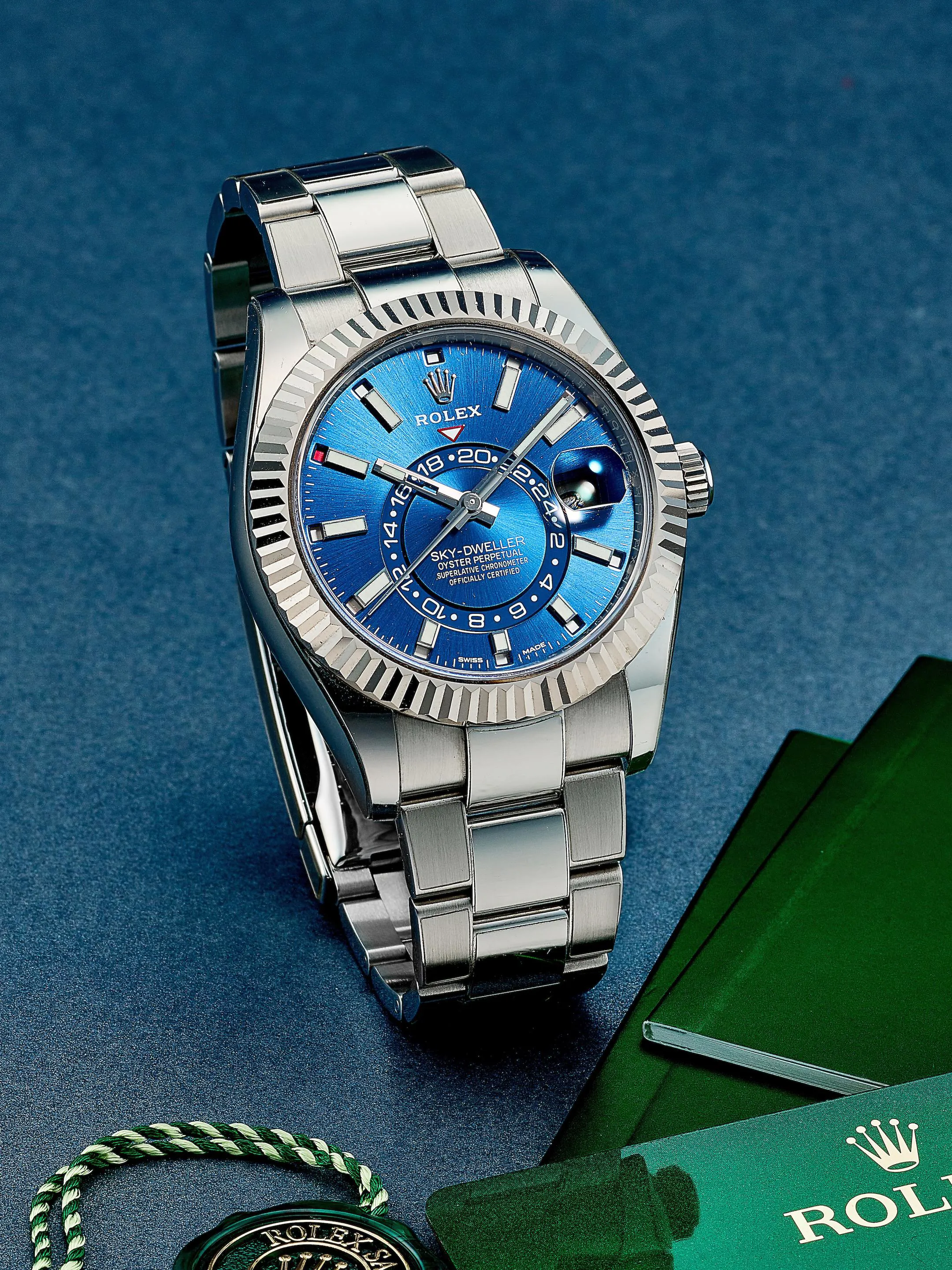 Rolex Sky-Dweller 326934 42mm White gold and stainless steel Blue