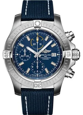 Breitling Avenger A13317101C1X2 45mm Stainless steel Blue