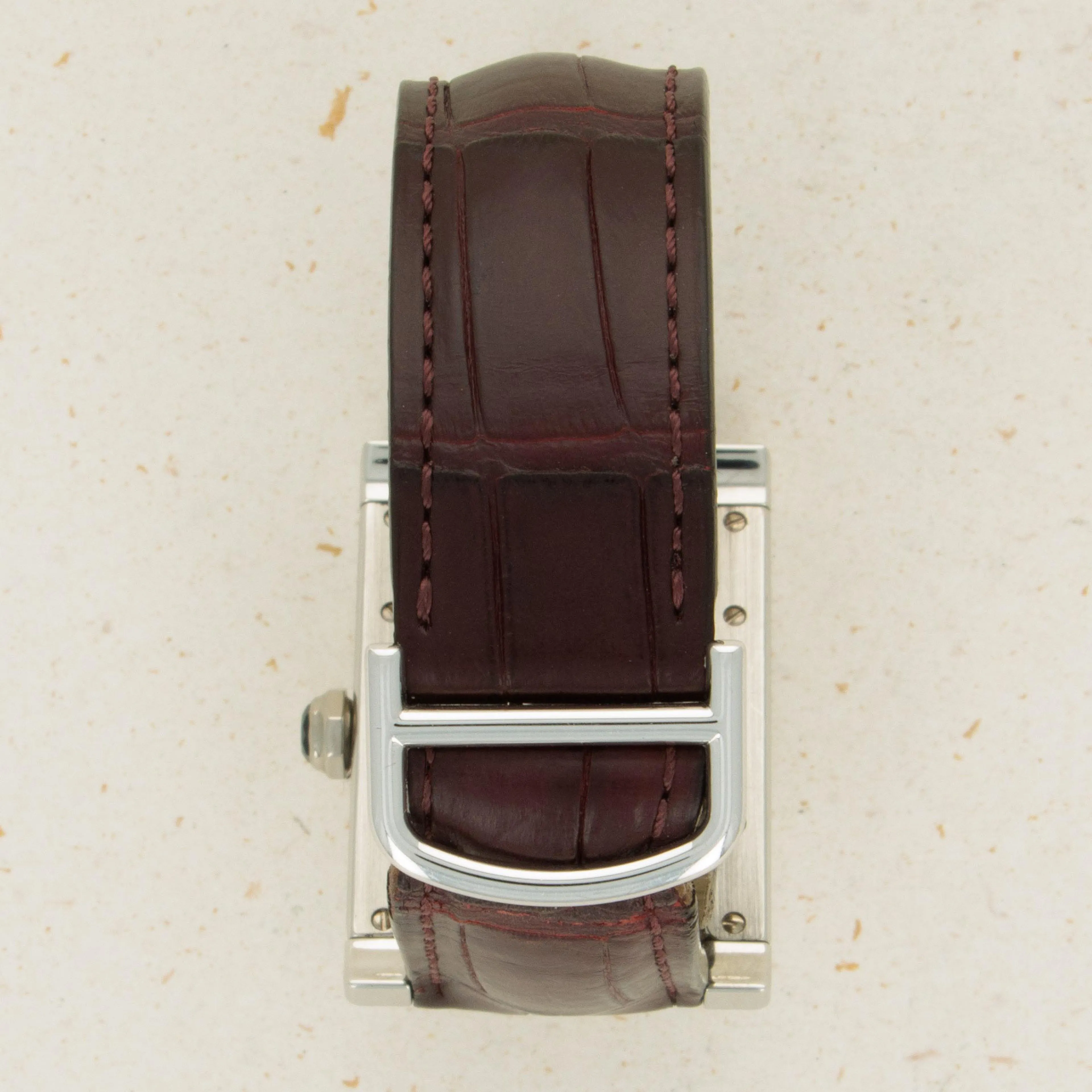 Cartier Tank 2485 D 27mm Platinum Silver 9