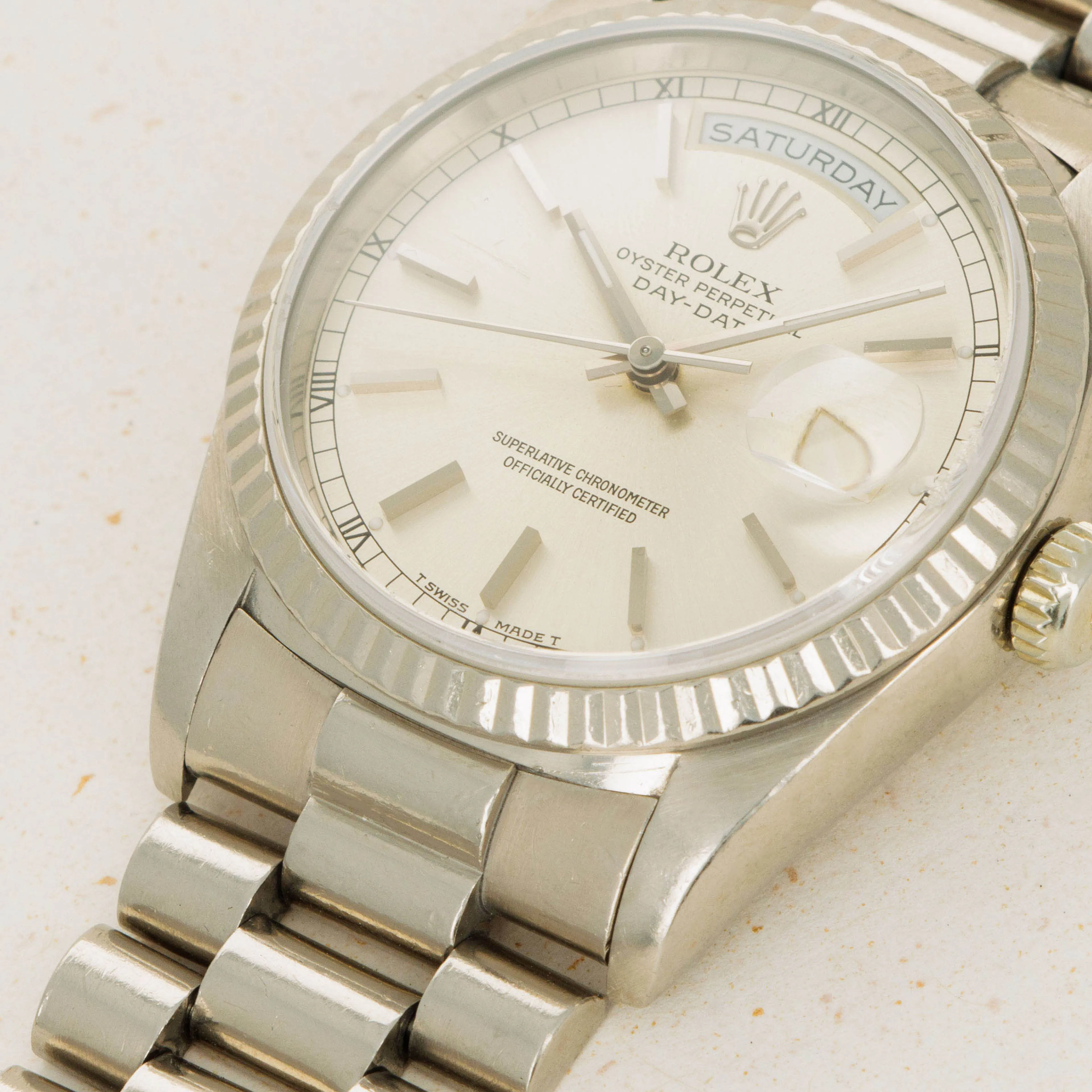 Rolex Day-Date 36 18239 36mm White gold Silver 2