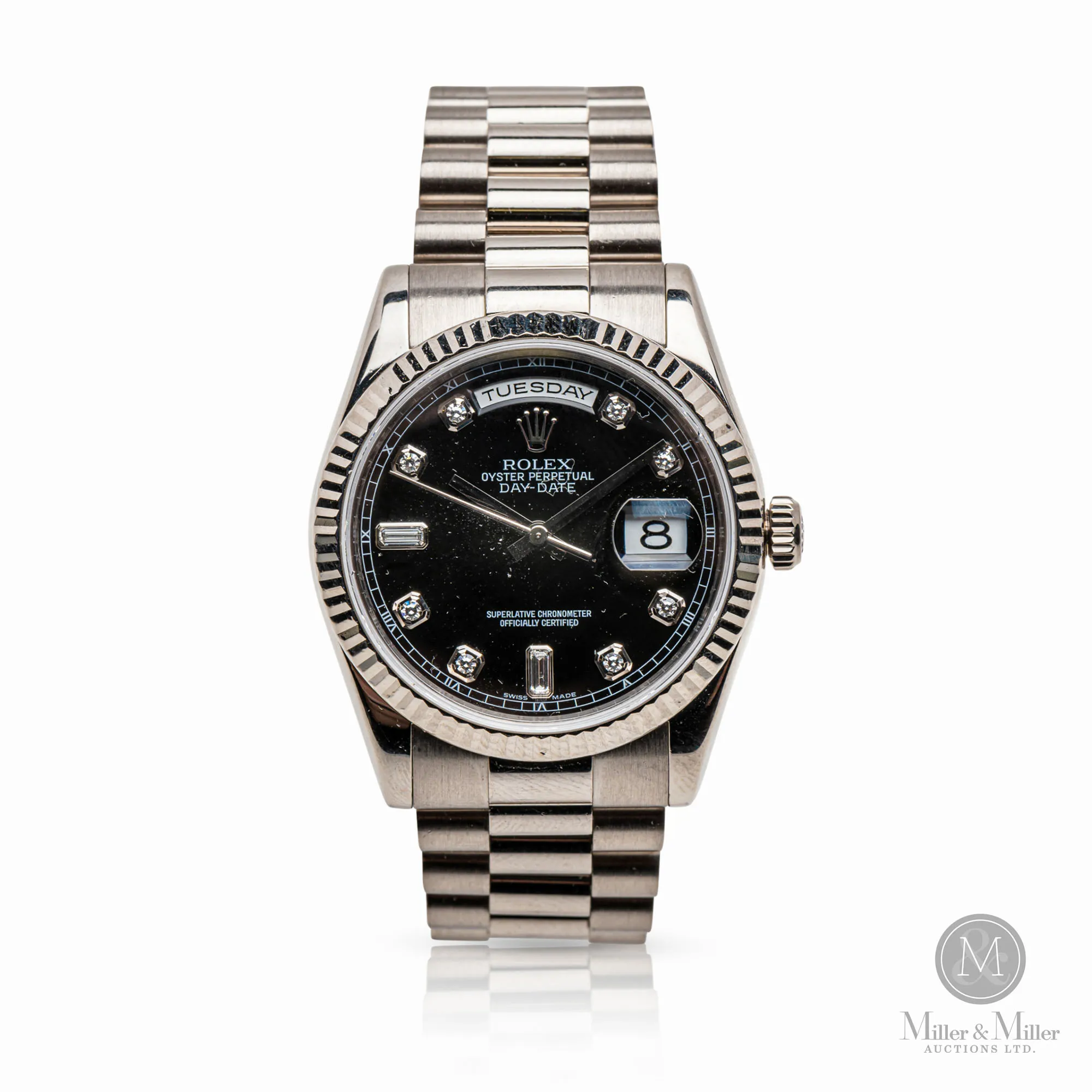 Rolex Day-Date 36 118239 36mm White gold Black