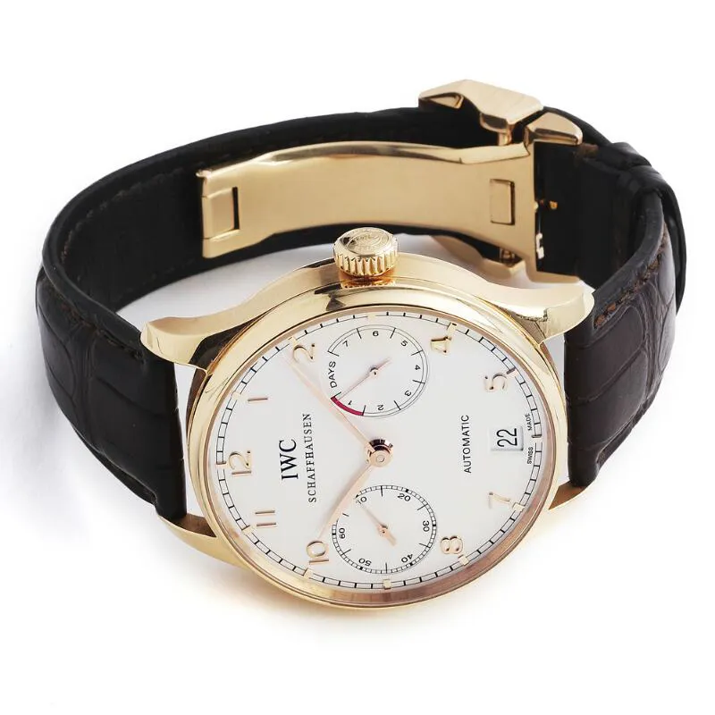 IWC Portugieser 5001 42mm Yellow gold White 4