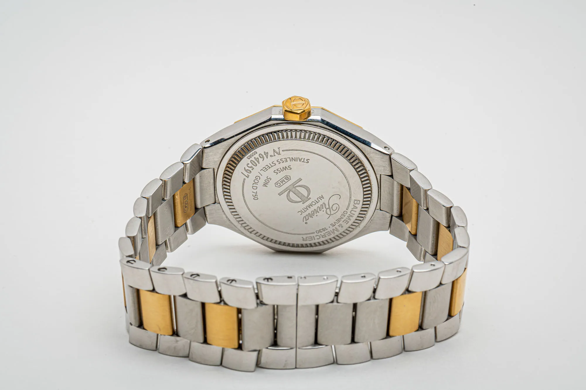 Baume & Mercier Riviera 65583 Stainless steel and Gold-plated Silver 1