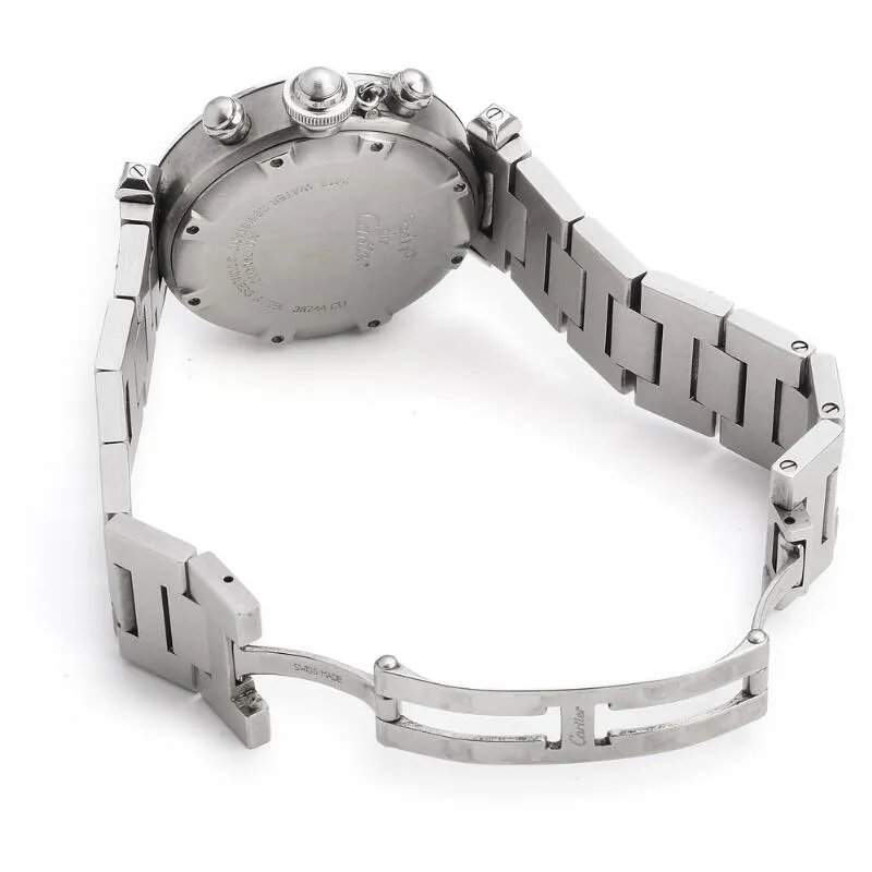 Cartier Pasha 2412 36.5mm Stainless steel White 2