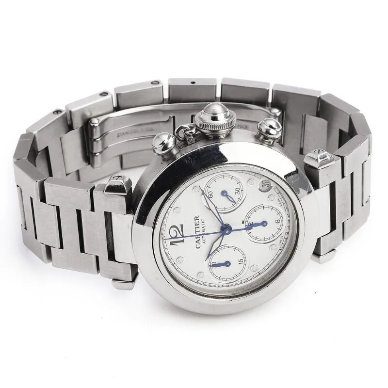 Cartier Pasha 2412 36.5mm Stainless steel White 3