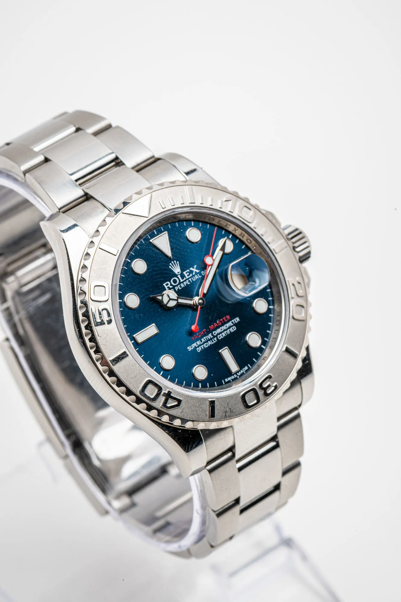 Rolex Yacht-Master 116622 40mm Platinum and Stainless steel Blue 2