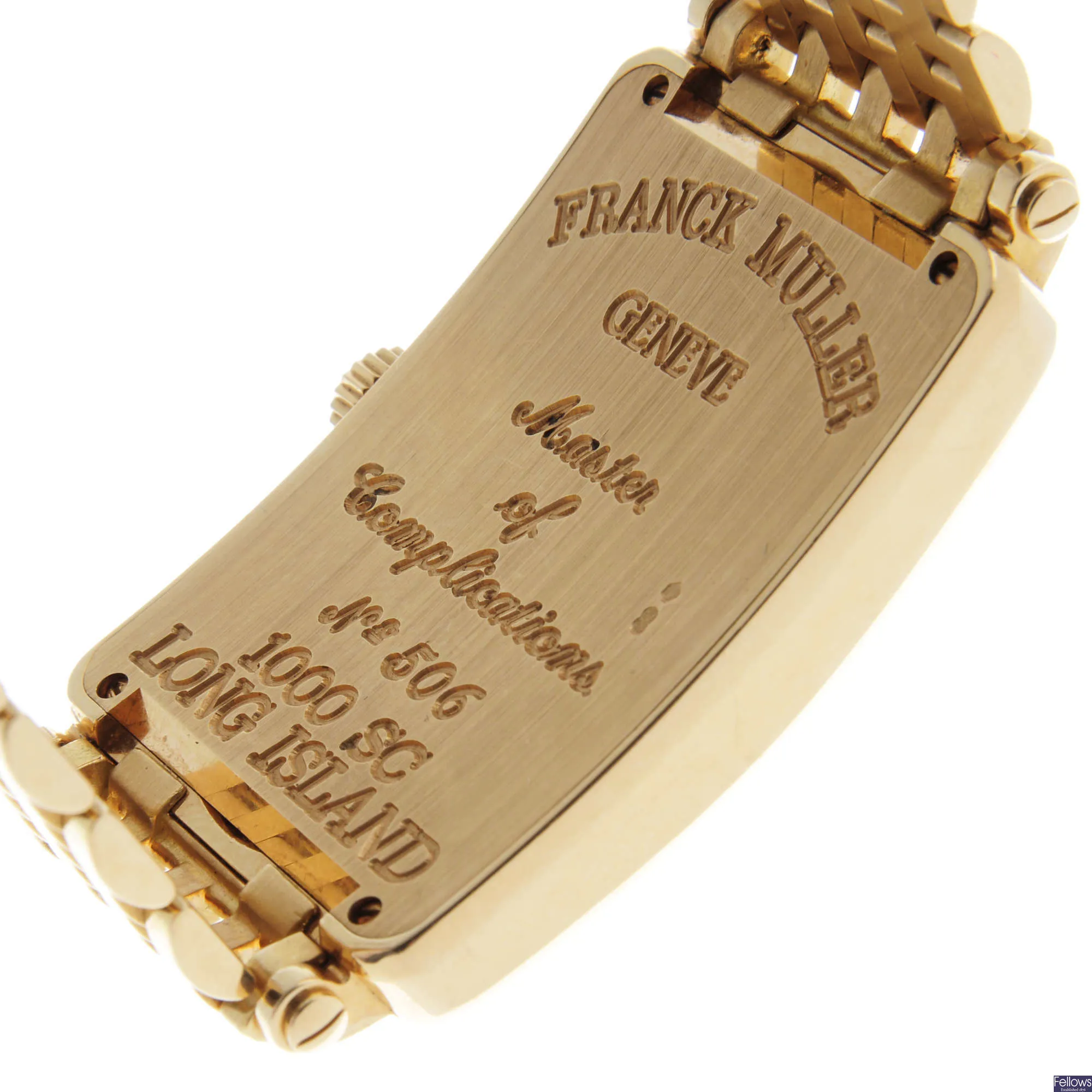 Franck Muller Long Island 1000 SC 30mm Yellow gold Silver 4