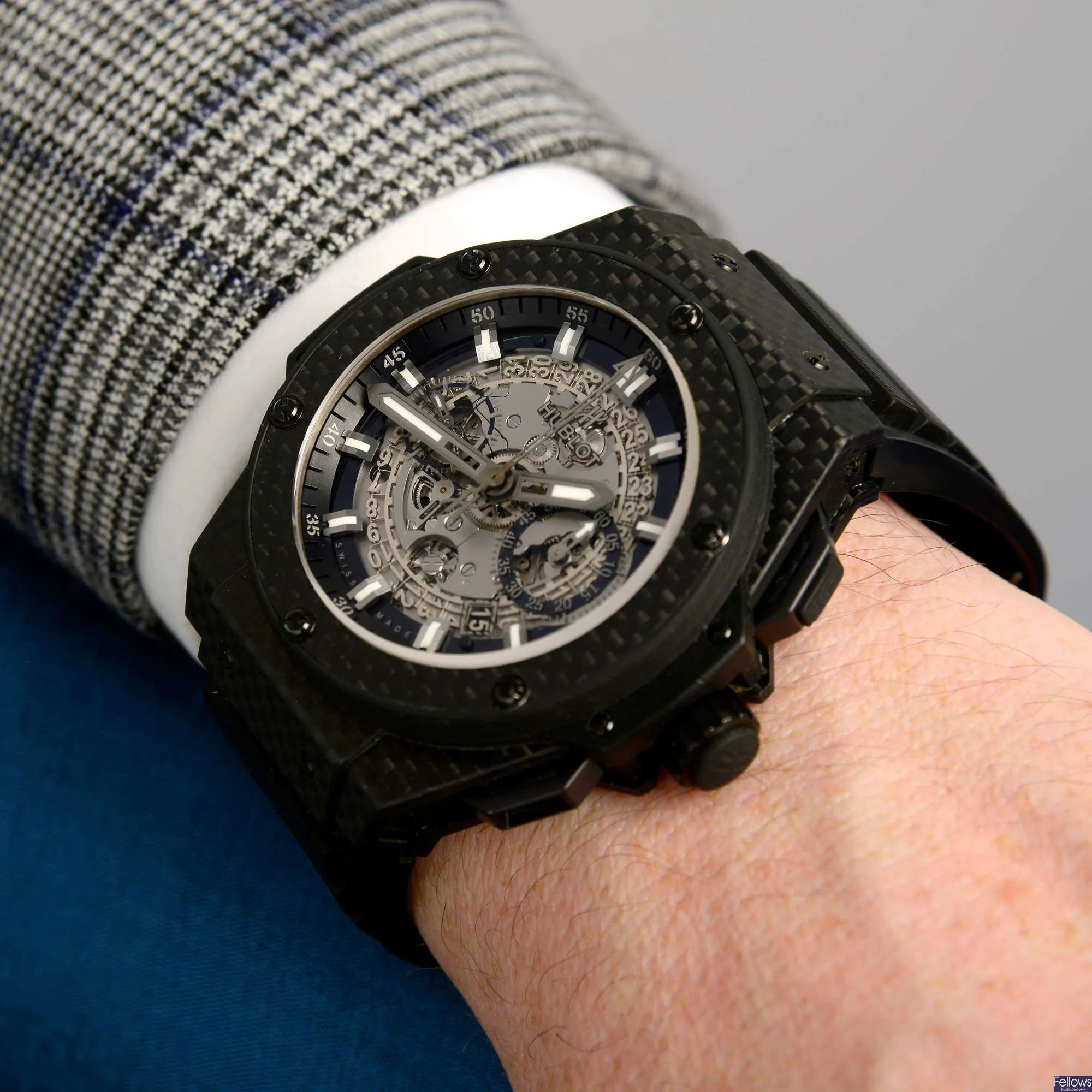 Hublot King Power 48mm Carbon fiber Skeletonized 5