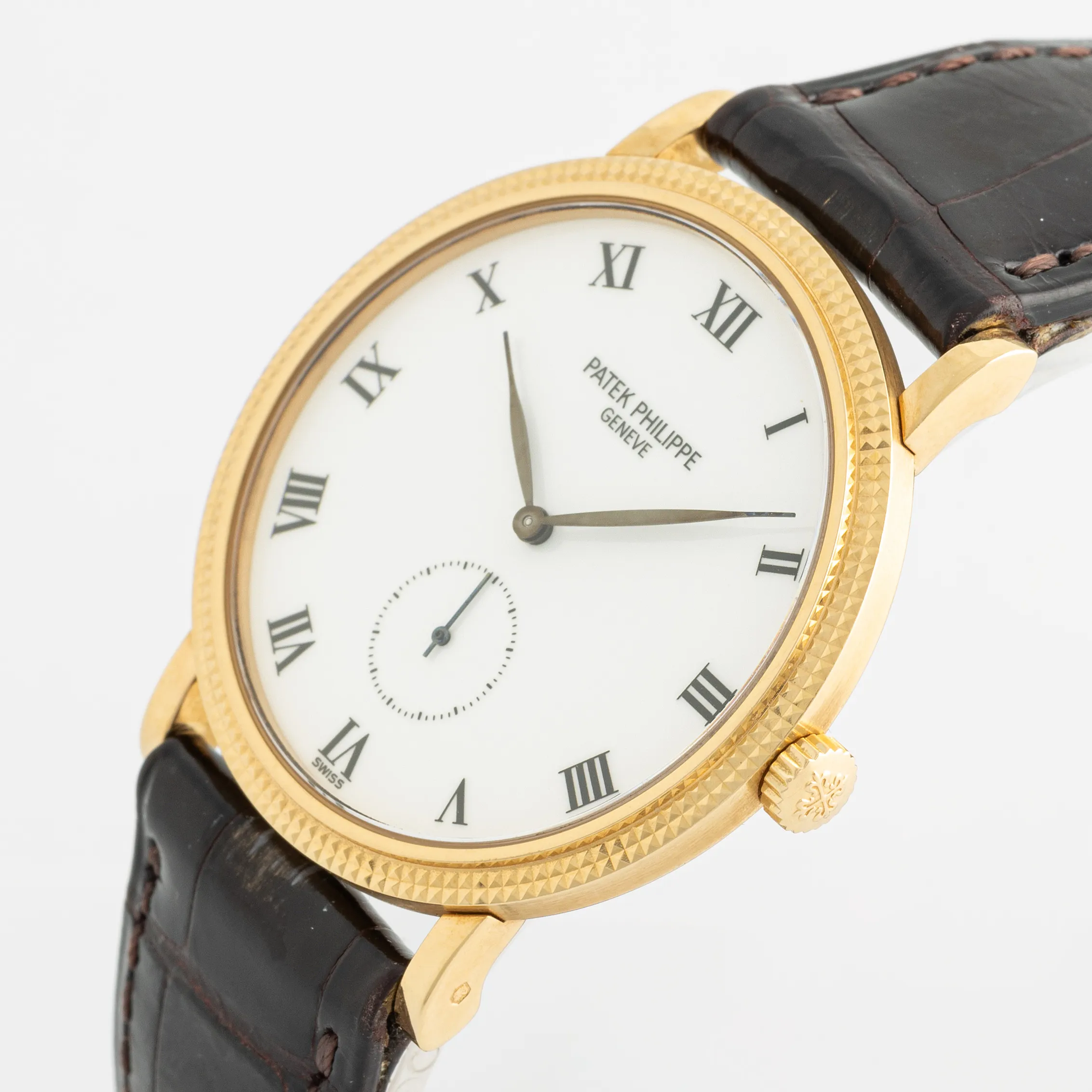 Patek Philippe Calatrava 3919J-001 33mm Yellow gold Porcelain 5