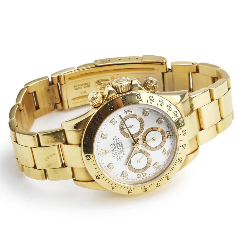 Rolex Daytona 16528 40mm Yellow gold White 5