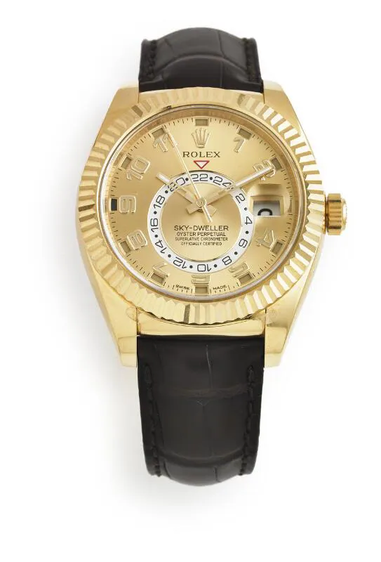 Rolex Sky-Dweller 326138 42mm Yellow gold Golden