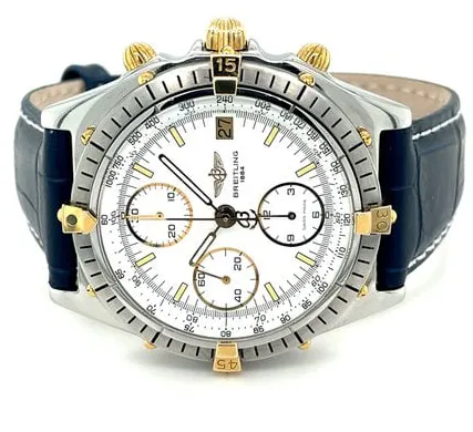 Breitling Chronomat B13047 39mm Gold/steel Blue