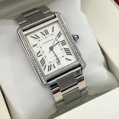 Cartier Tank W5200028 31mm Stainless steel Silver