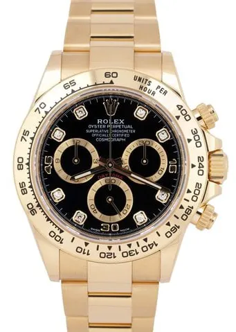 Rolex Daytona 116508 40mm Yellow gold Black