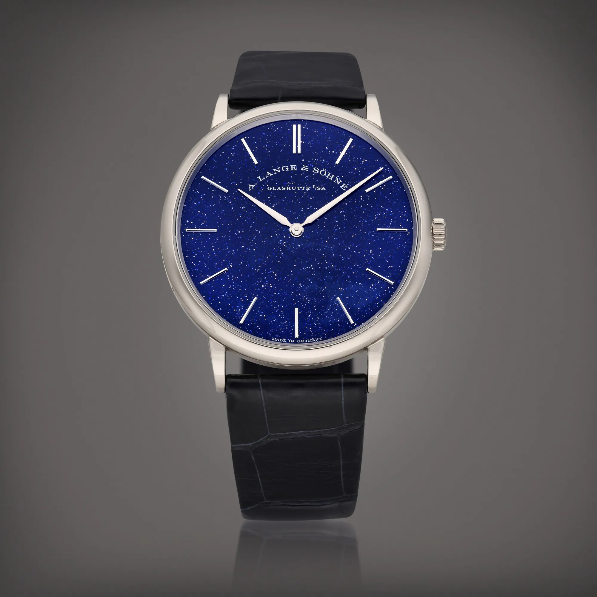 A. Lange & Söhne Saxonia 205.086 39mm White gold Blue 5