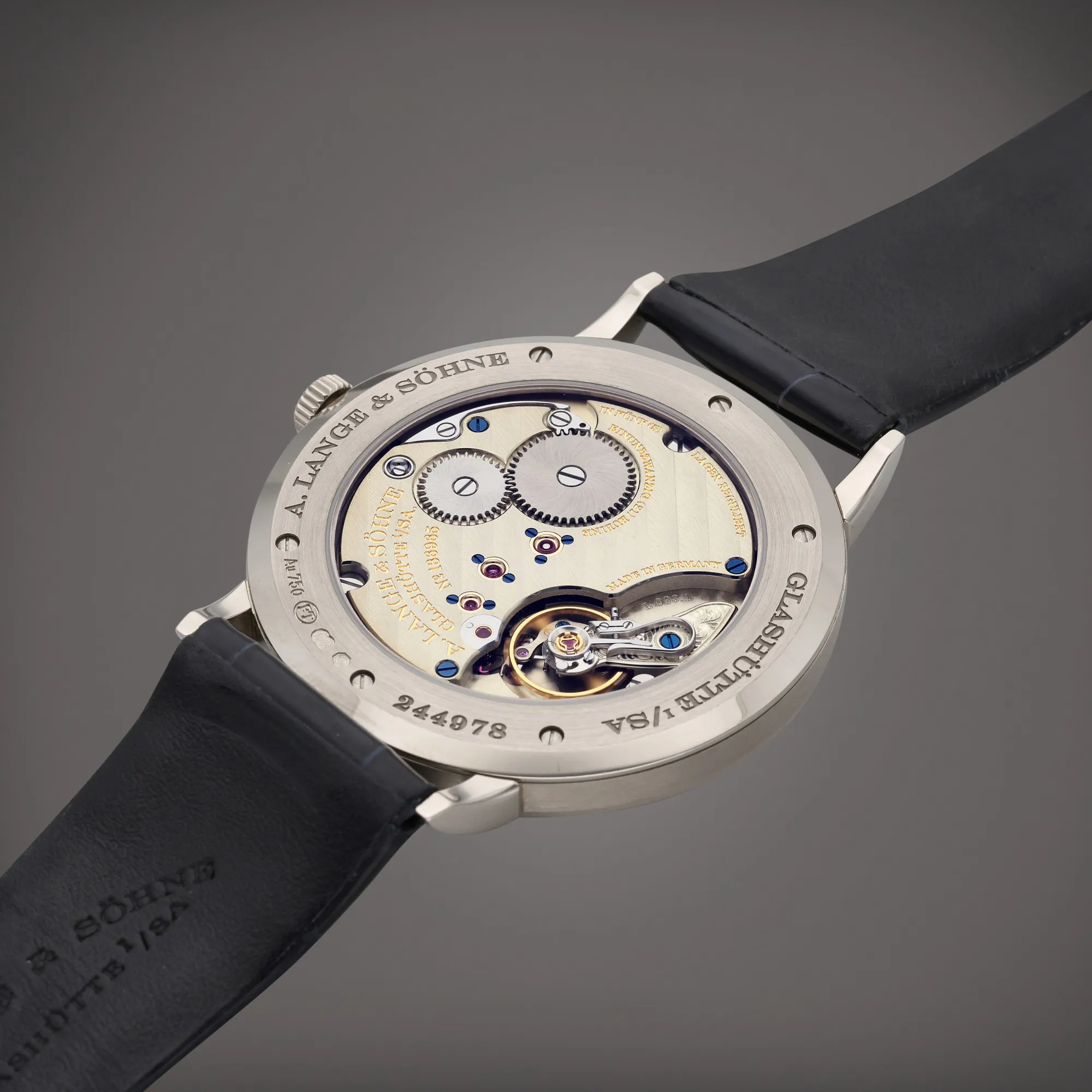 A. Lange & Söhne Saxonia 205.086 39mm White gold Blue 2