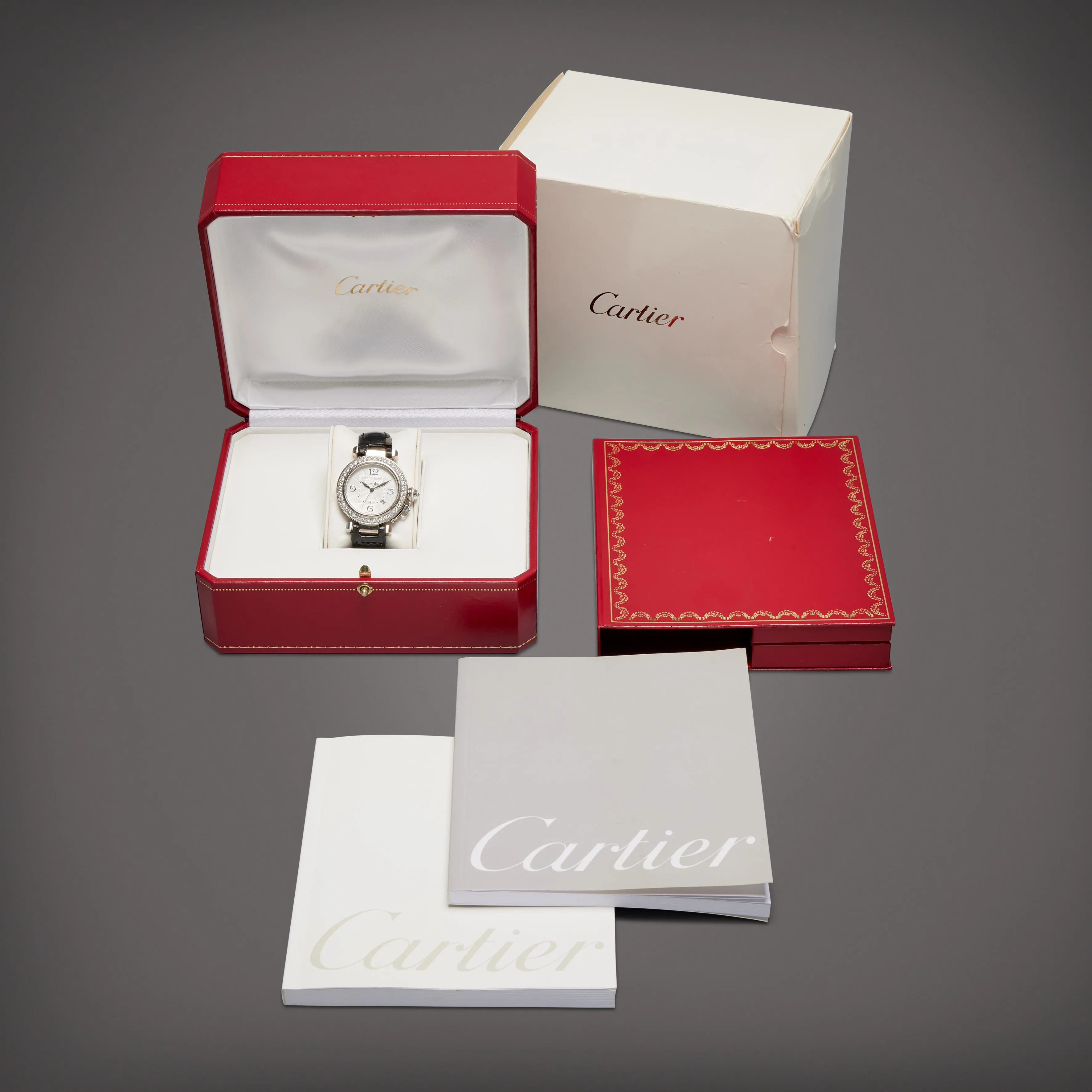 Cartier Pasha 2398 32mm White gold and diamond-set White 3