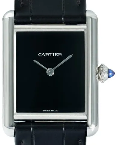 Cartier Tank WSTA0072 33.5mm Stainless steel Black